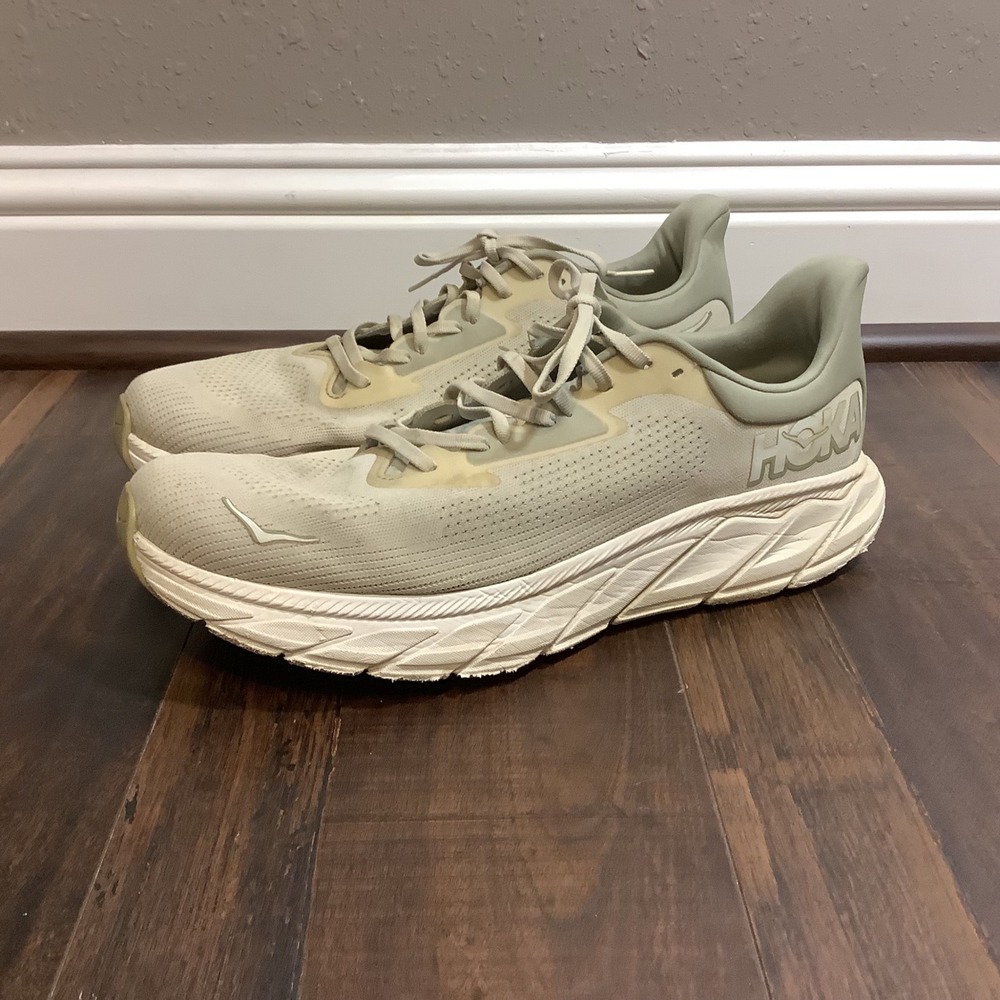 Hoka Arahi 7 Wide Mens 13 2E Oat Milk Barley Running Shoes 1147870 OKB
